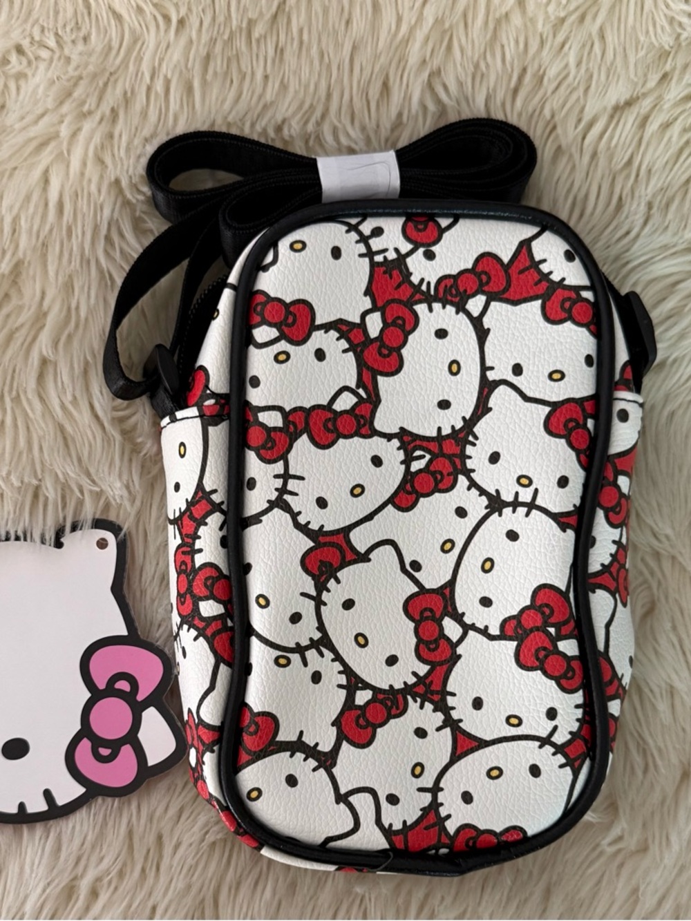 Hello Kitty White & Red Mini Crossbody Purse
